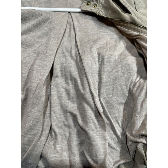 Anthropologie Daughters of the Liberation Bomber Jacket Size Xsmall Beige Army - Picture 10 of 12